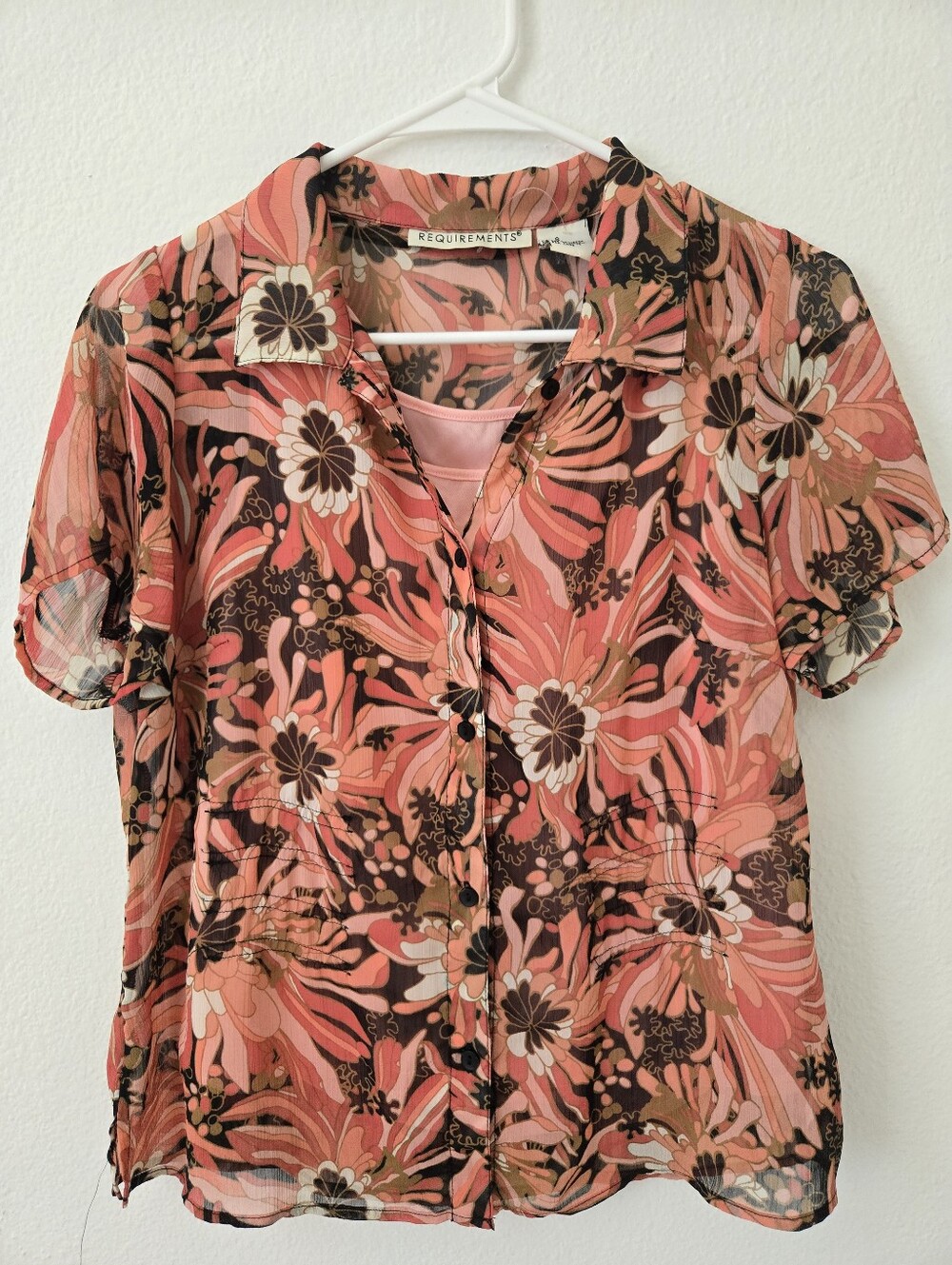 Requirements Size Small Floral Blouse